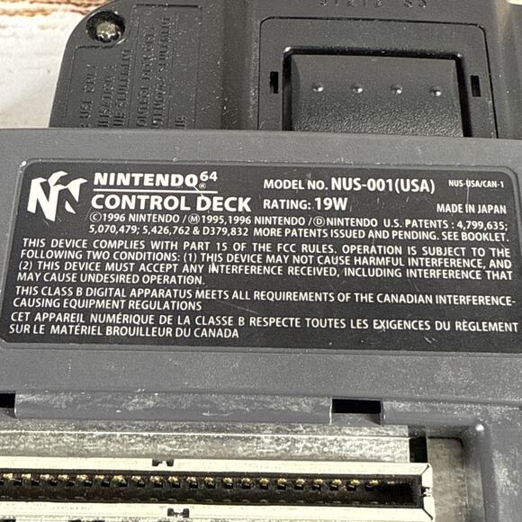 Nintendo 64 N64 Console W Power Supply Only Parts - Picture 5 of 7